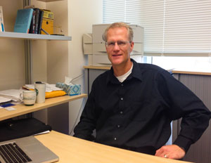 photo of Prof. Kuester in his lab