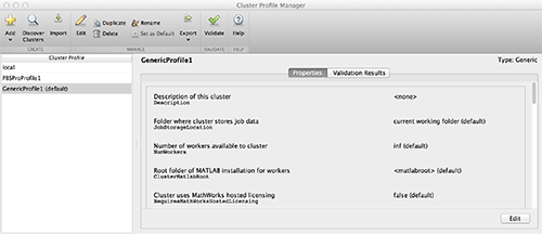 MATLAB Profile Manager image